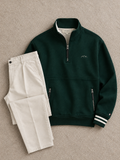 Ensemble vert forêt et pantalon crème Vet-Style